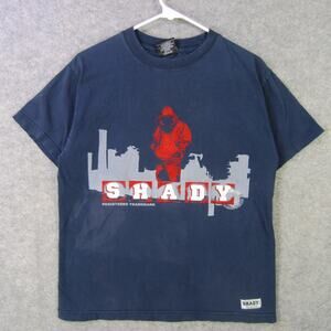Shady Ltd Shirt Mens Small Navy Blue Graphic Streetwear Hip Hop Eminem T-Shirt